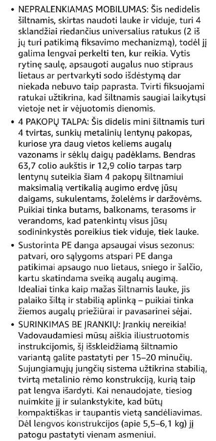 4 pakopų mini šiltnamis su ratukais - nuotraukos Nr. 5