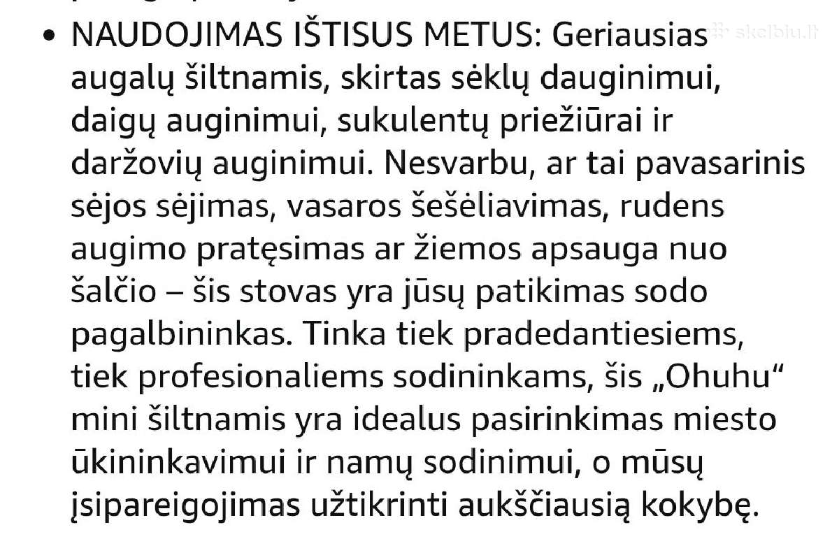 4 pakopų mini šiltnamis su ratukais - nuotraukos Nr. 6