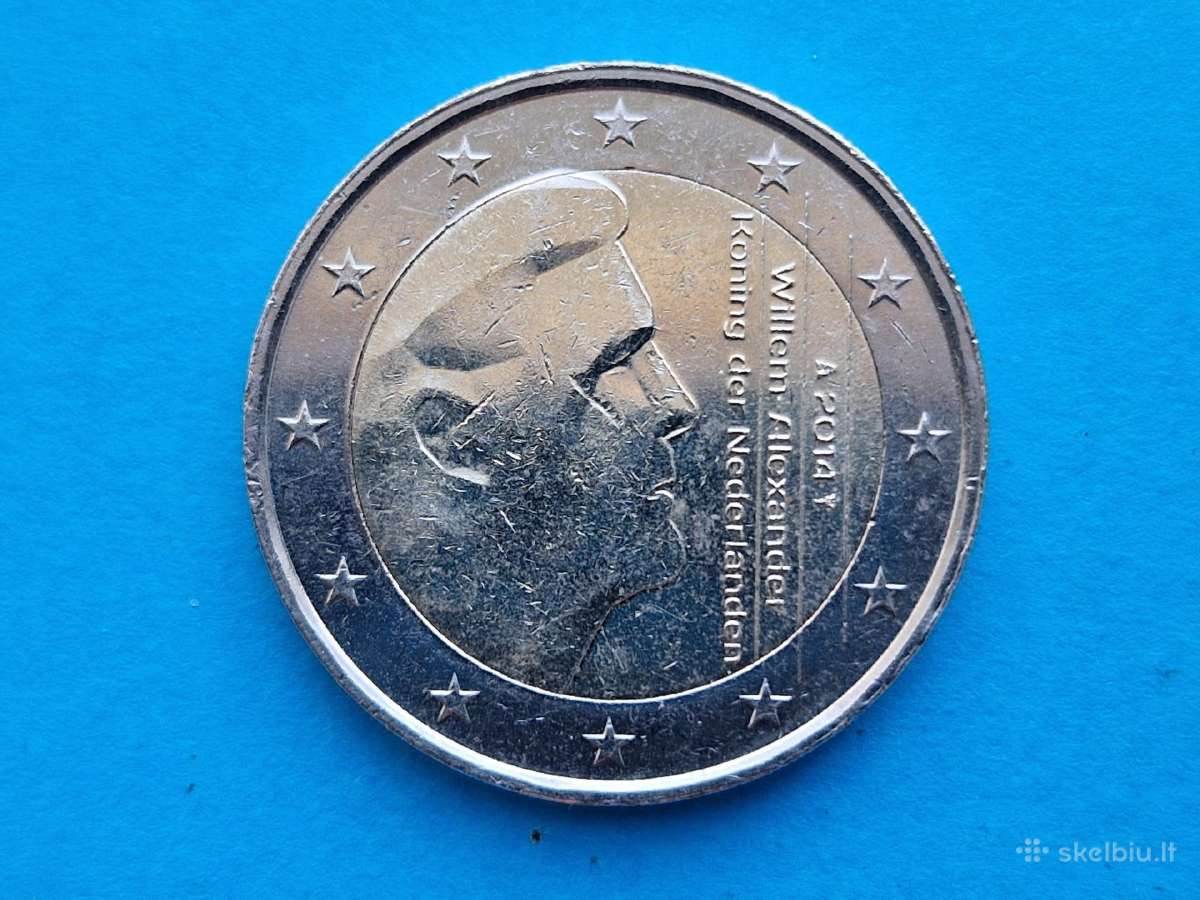 Nyderlandų Karalystės 2 eurų nominalo moneta 2014 - nuotraukos Nr. 3