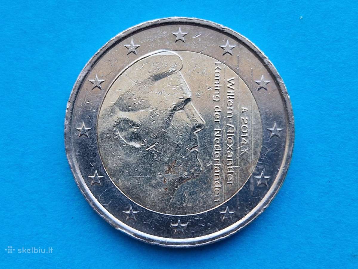Nyderlandų Karalystės 2 eurų nominalo moneta 2014 - nuotraukos Nr. 5