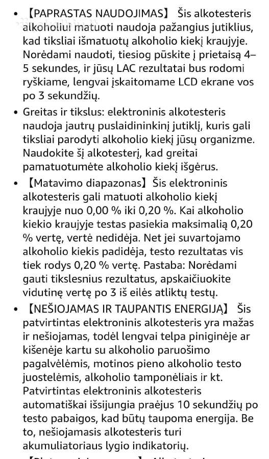 Profesionalus alkotesteris - nuotraukos Nr. 4