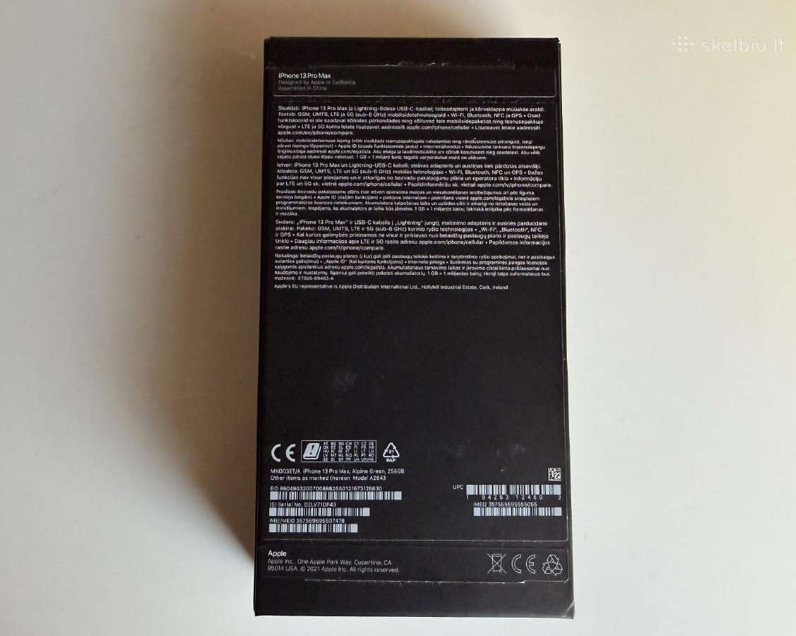 iPhone 13 promax 256gb - nuotraukos Nr. 5