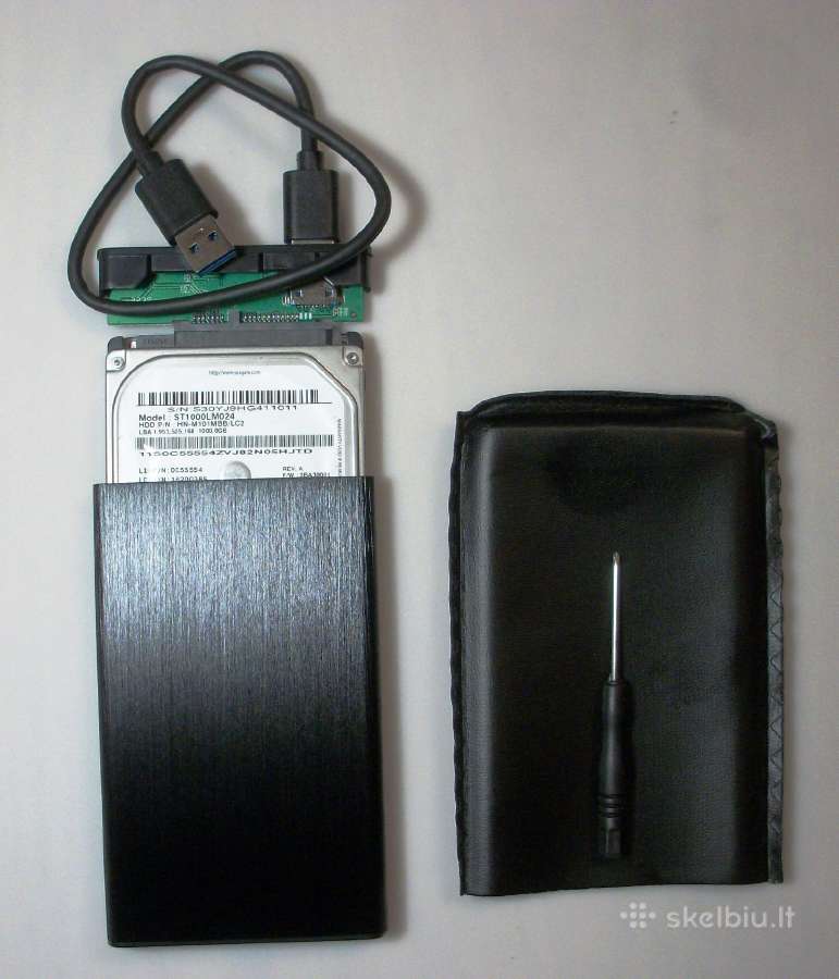 1 TB HDD 2,5'' Usb 3.0 dėžutė, 500 GB HDD 2,5'' - nuotraukos Nr. 3