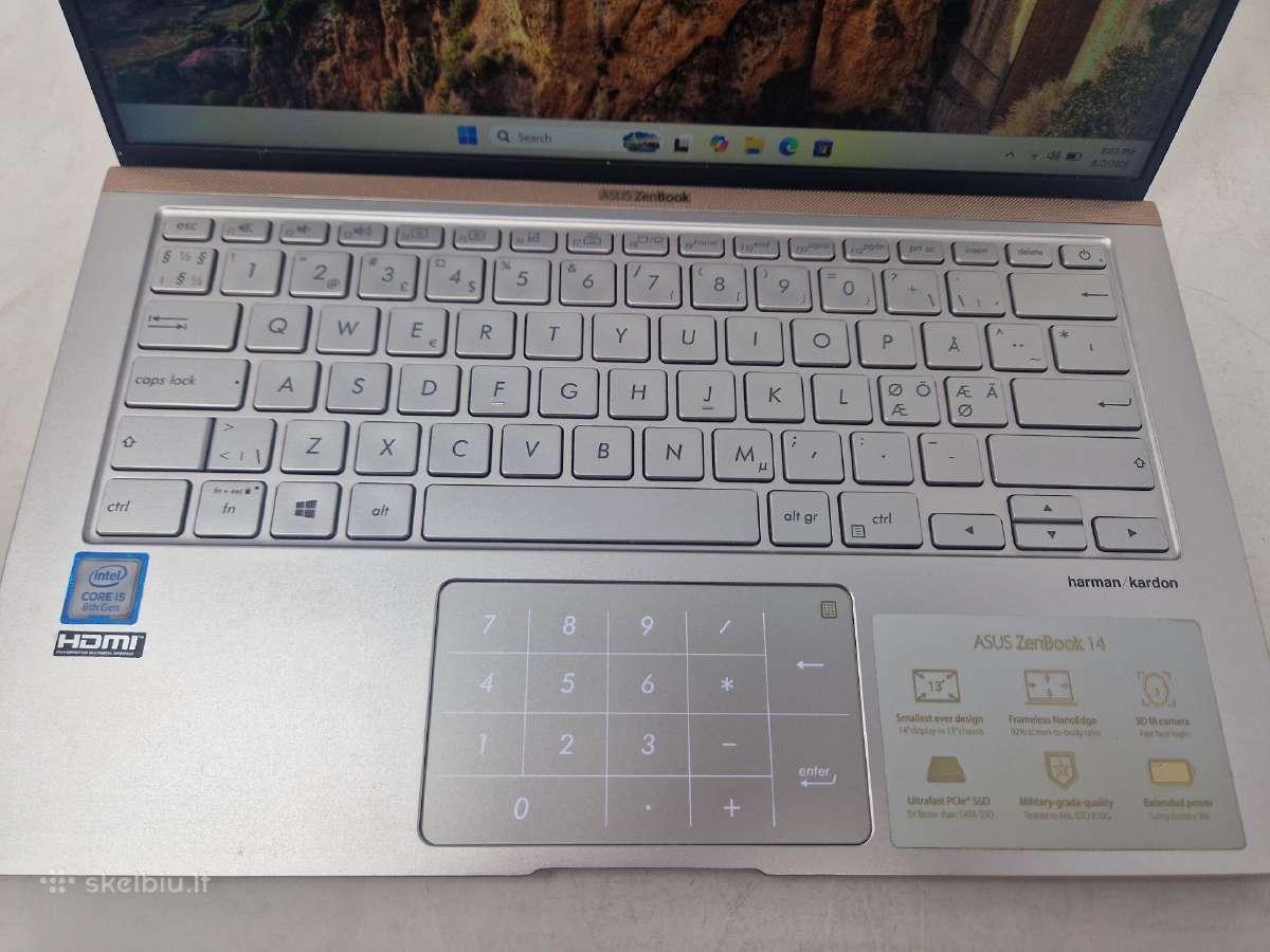 Asus Zenbook Ux433fa i5-8256u - nuotraukos Nr. 3