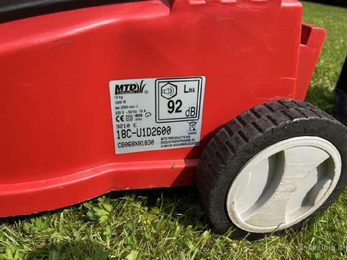 Elektrinė vejapjovė Mtd 3210 E, 1000 W, 32 cm - nuotraukos Nr. 7