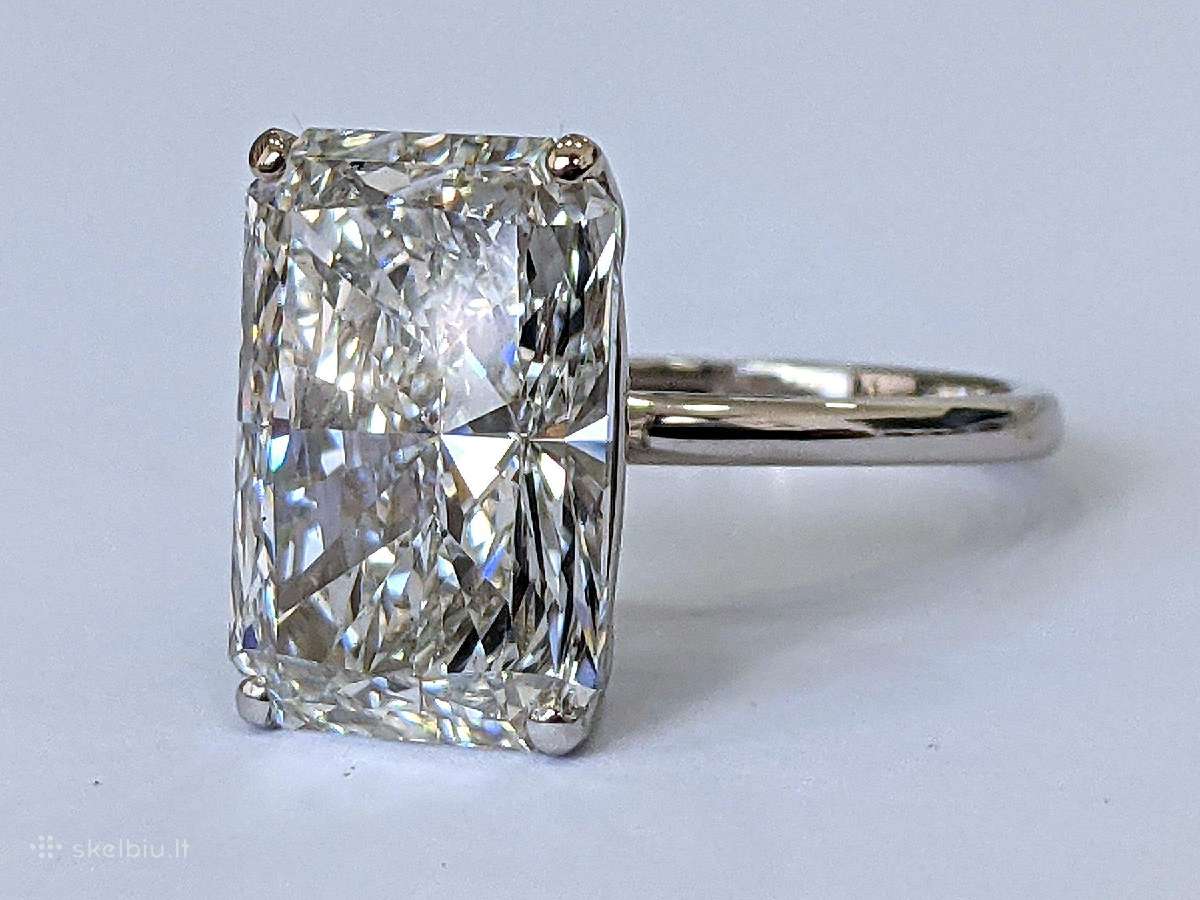 Žiedas su 10,28 ct LG deimantu - nuotraukos Nr. 2