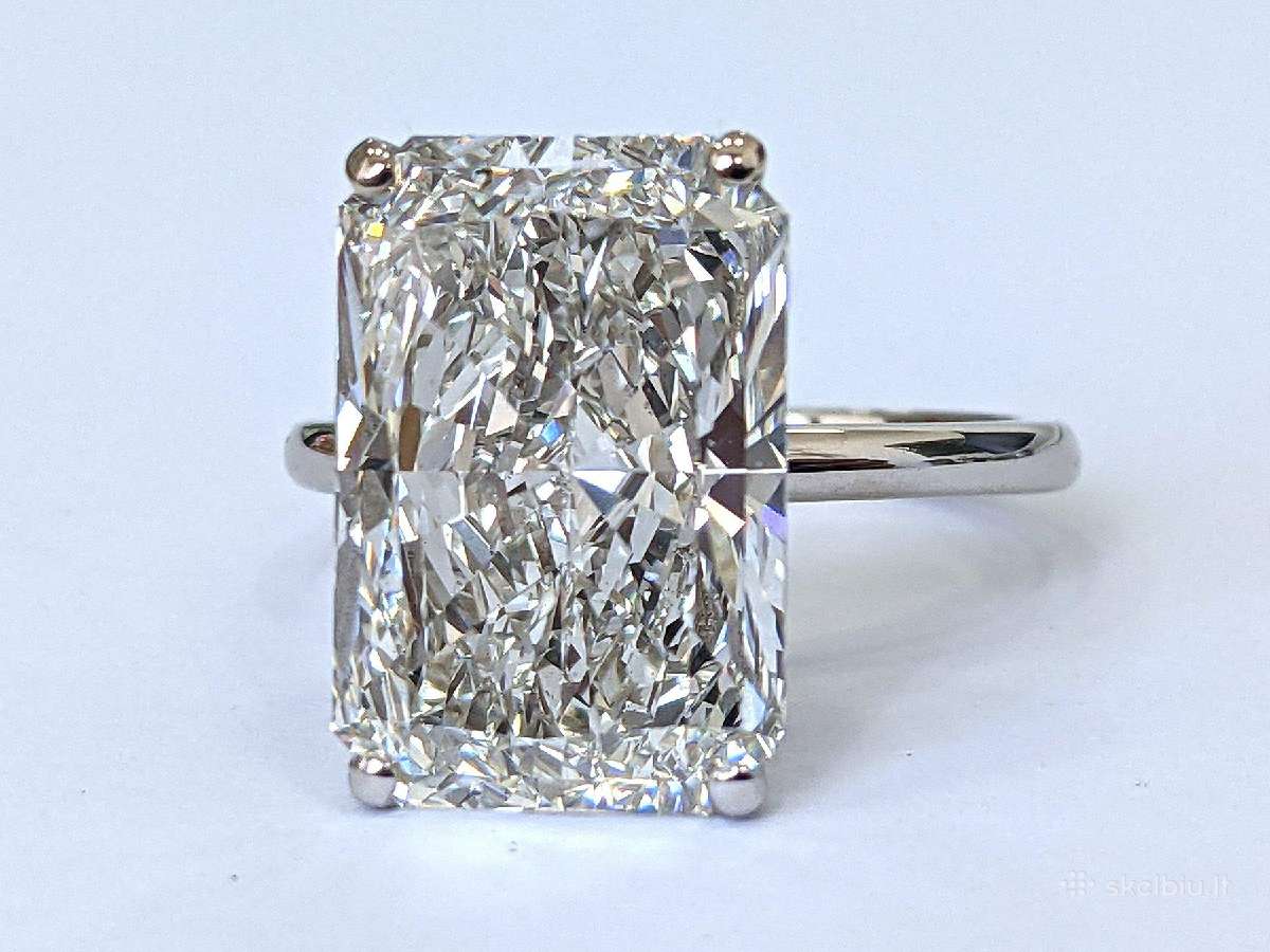 Žiedas su 10,28 ct LG deimantu - nuotraukos Nr. 3