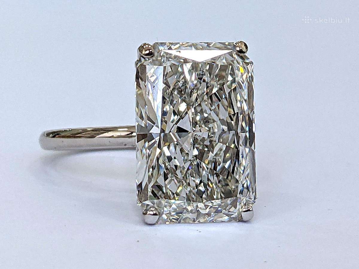 Žiedas su 10,28 ct LG deimantu - nuotraukos Nr. 5