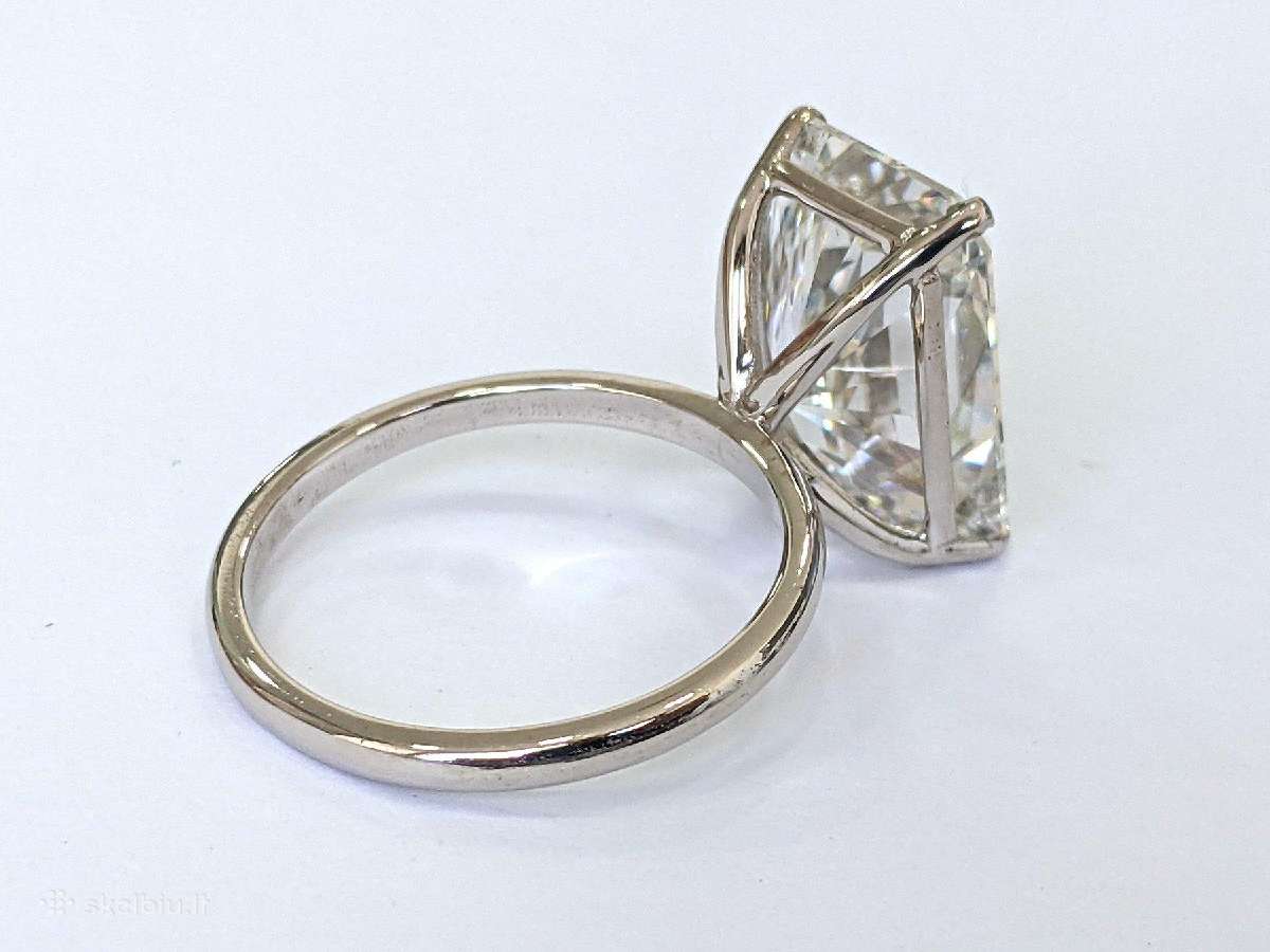 Žiedas su 10,28 ct LG deimantu - nuotraukos Nr. 7