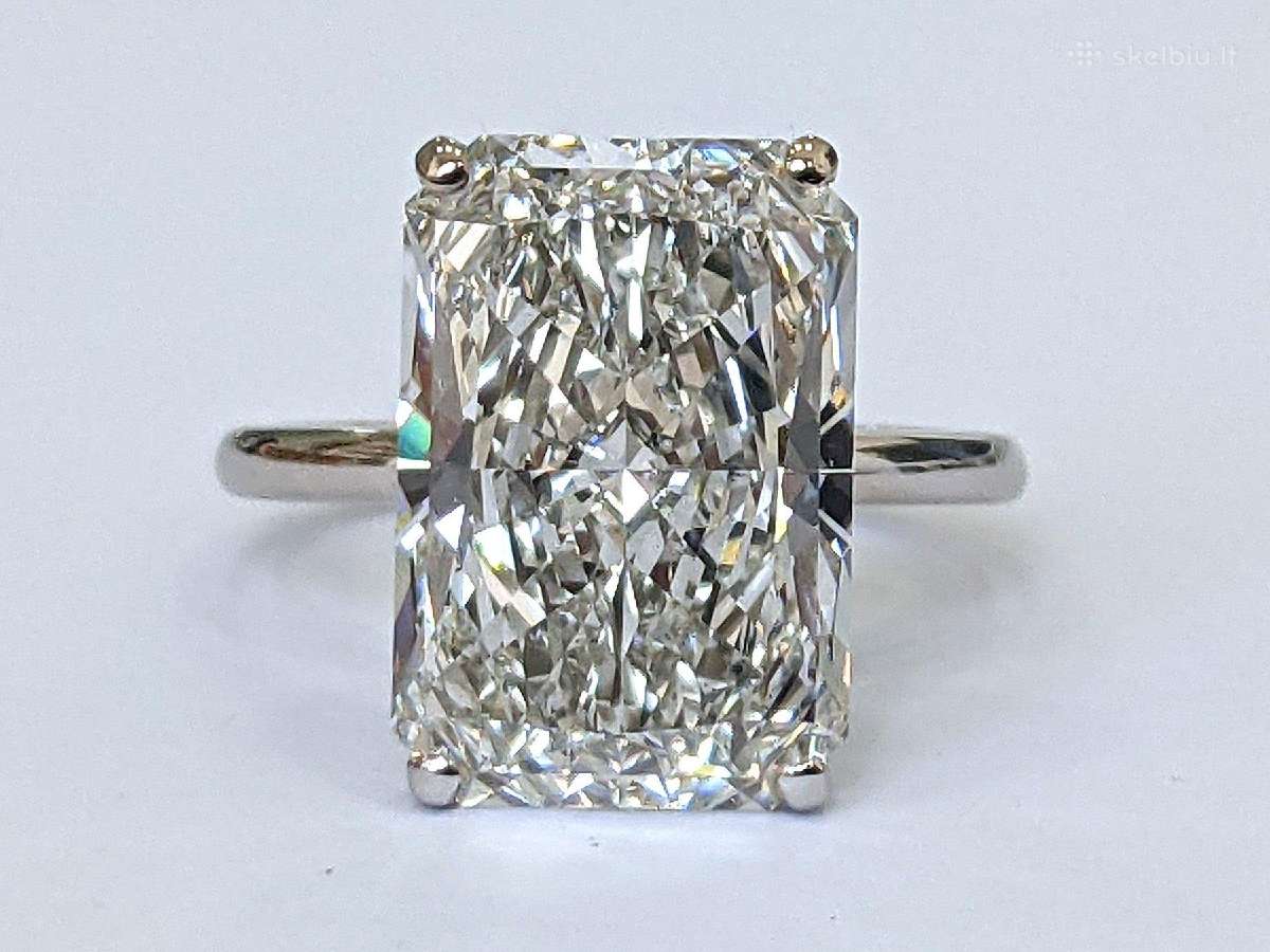 Žiedas su 10,28 ct LG deimantu - nuotraukos Nr. 8