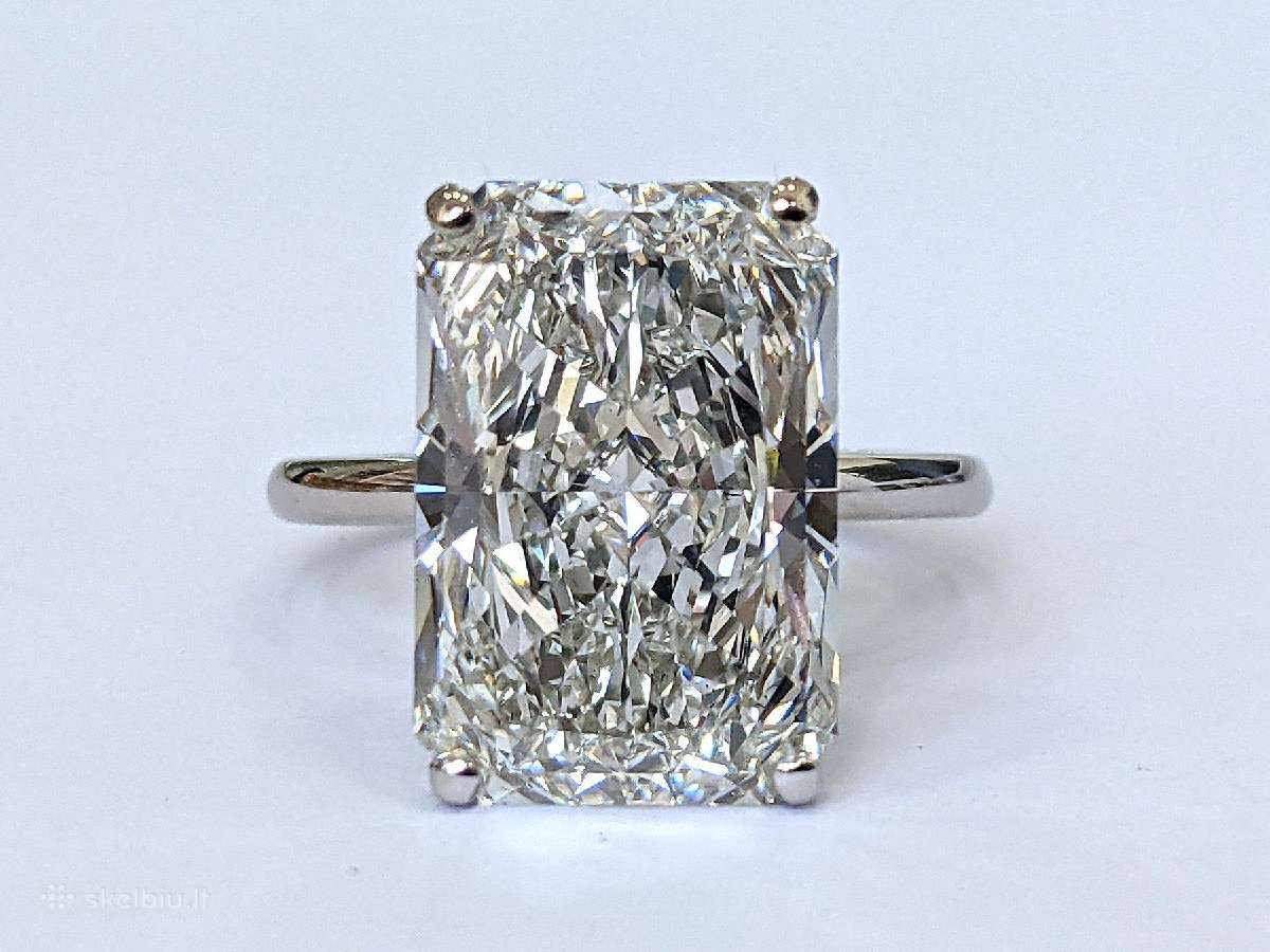 Žiedas su 10,28 ct LG deimantu - nuotraukos Nr. 9