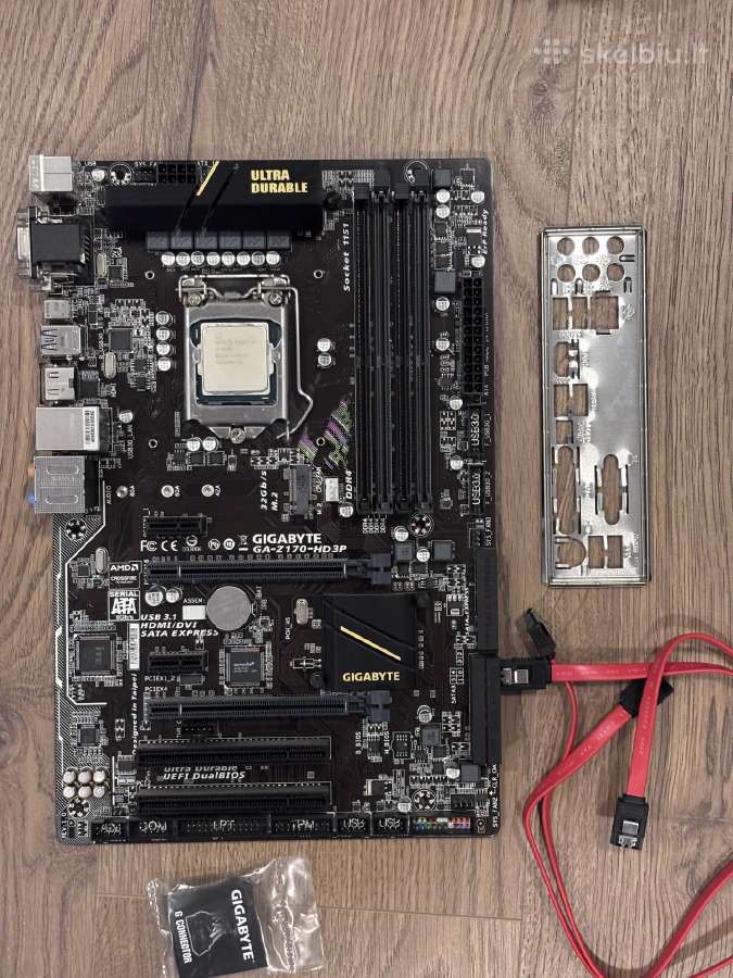 Gigabyte Z170-hd3p + Intel i5-6500 + Zalman cooler - nuotraukos Nr. 2