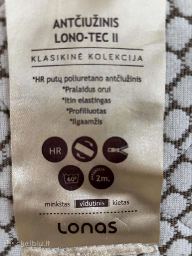 Lono antčiužinis 120x190 - nuotraukos Nr. 4