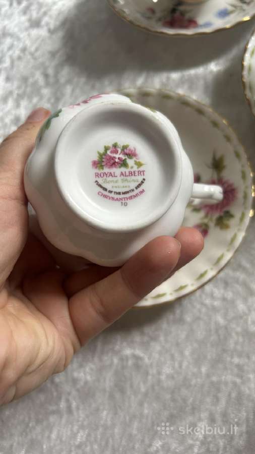 Royal Albert puodeliai lekstes su menesiais kiti - nuotraukos Nr. 5