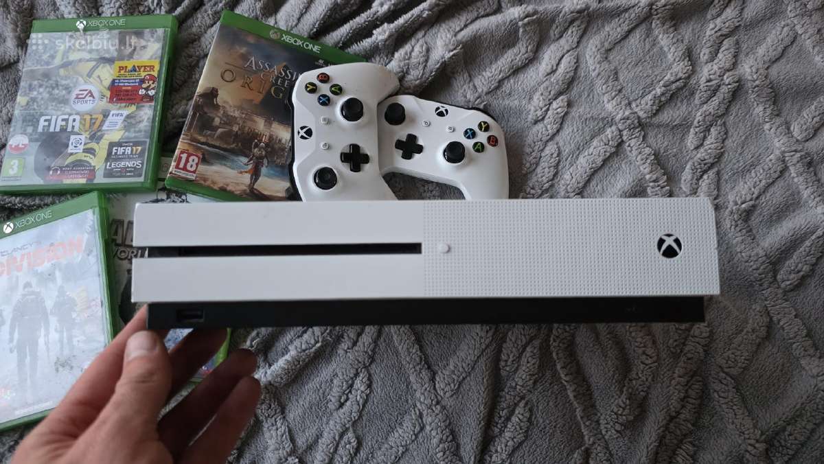 Xbox One S + 2pulteliai + žaidimai - nuotraukos Nr. 2