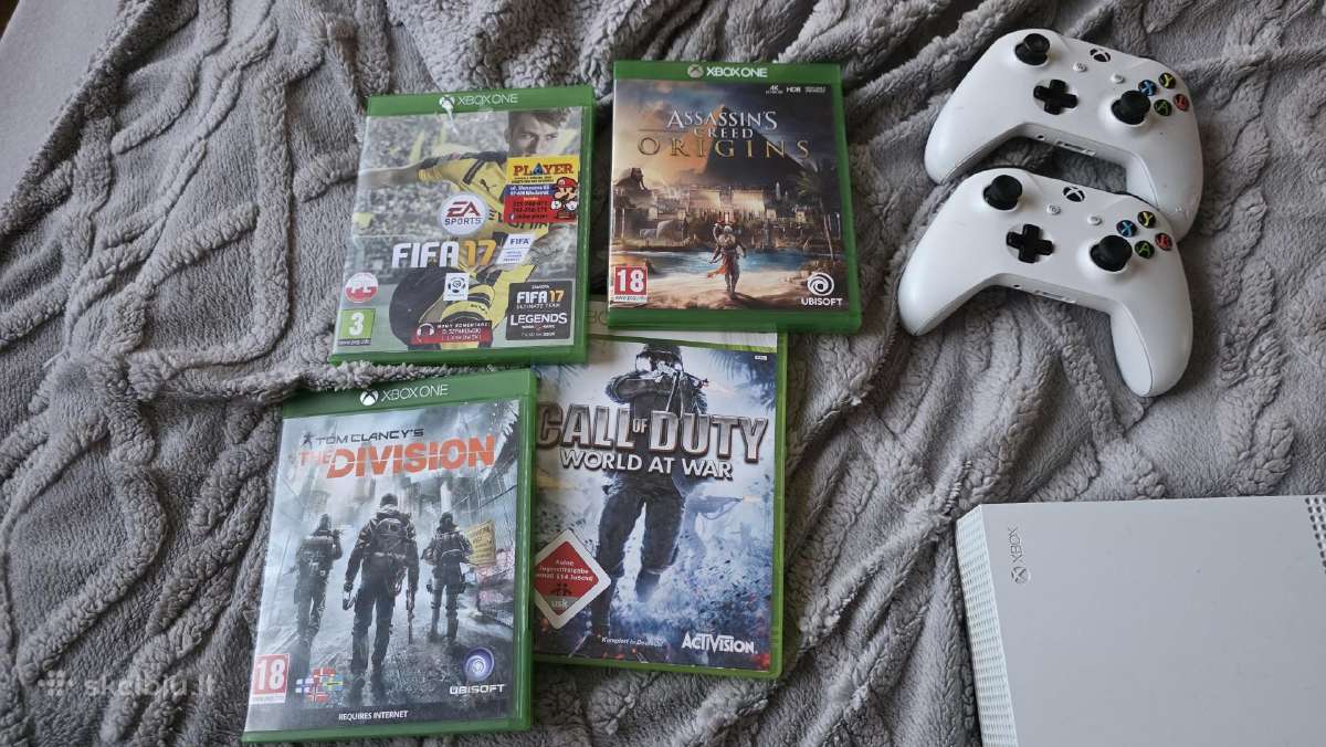 Xbox One S + 2pulteliai + žaidimai - nuotraukos Nr. 4