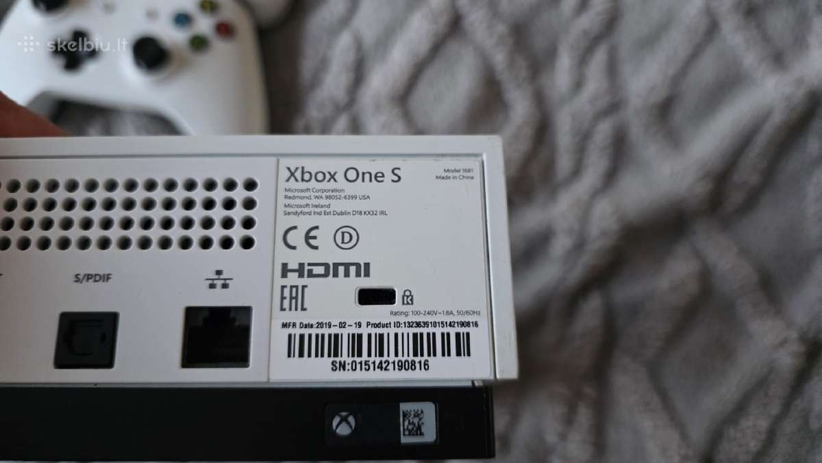Xbox One S + 2pulteliai + žaidimai - nuotraukos Nr. 5