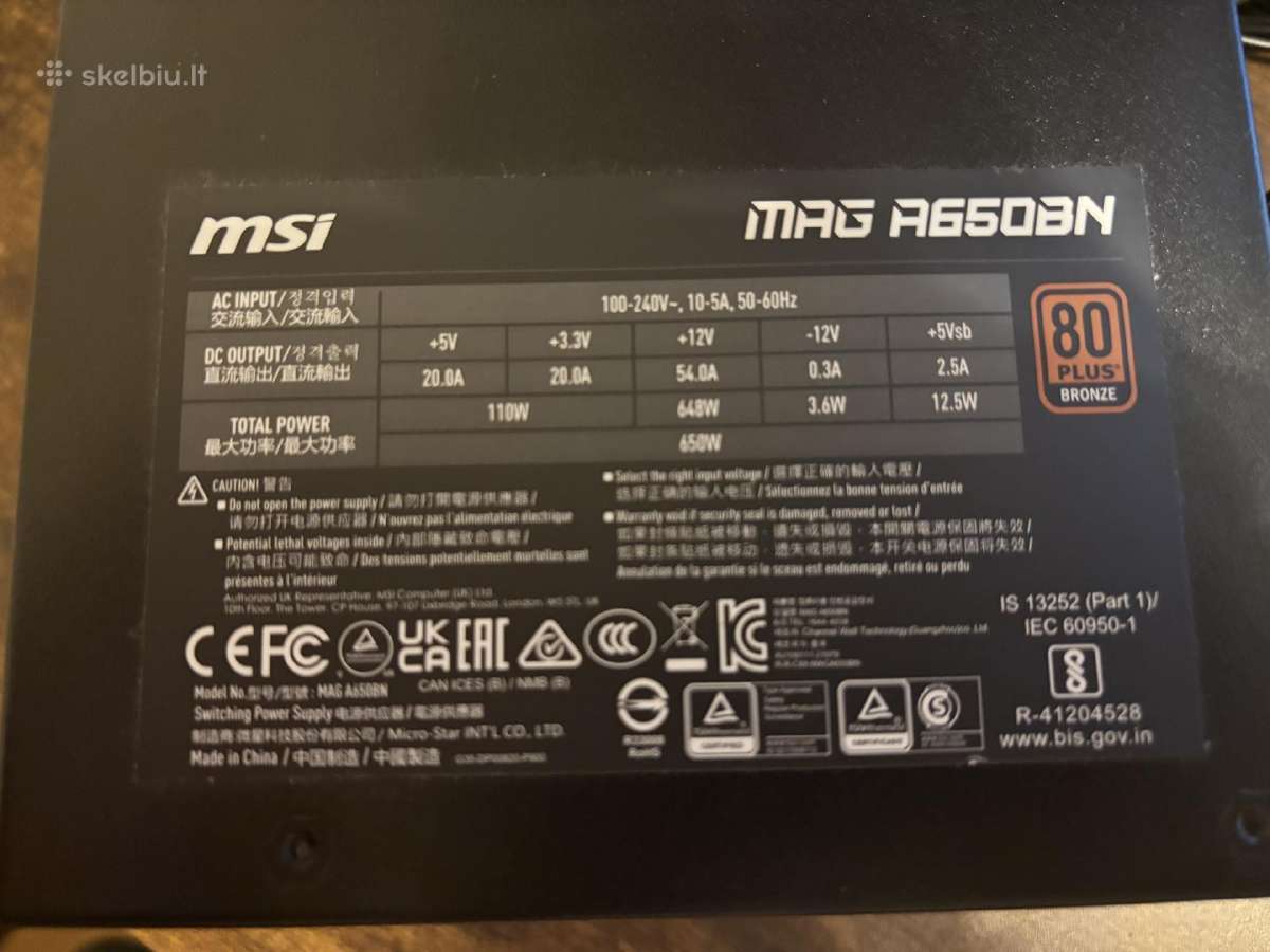 Msi Mag A650bn - nuotraukos Nr. 2