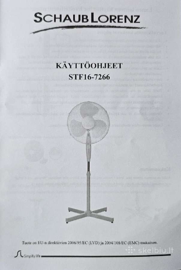 Ventiliatorius Schaub Lorenz 55w - nuotraukos Nr. 2