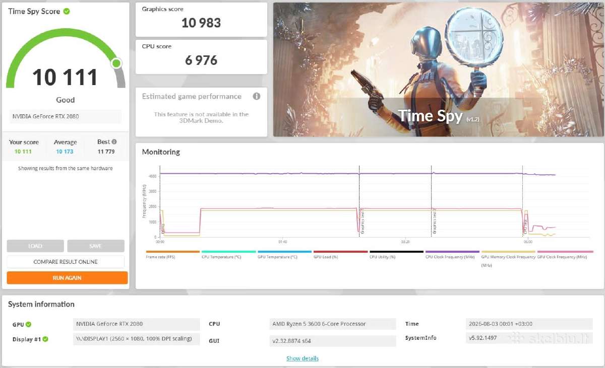 Žaidimų kompiuteris Msi Rtx 2080, Ryzen 5 3600 - nuotraukos Nr. 8