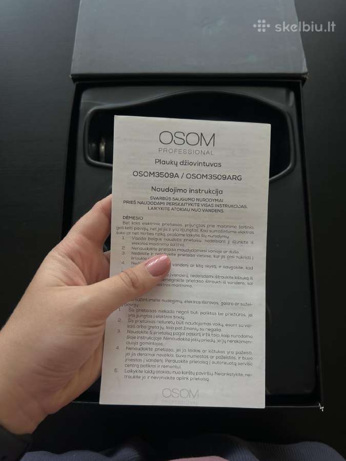 Osom 35094a plaukų džiovintuvas - nuotraukos Nr. 5