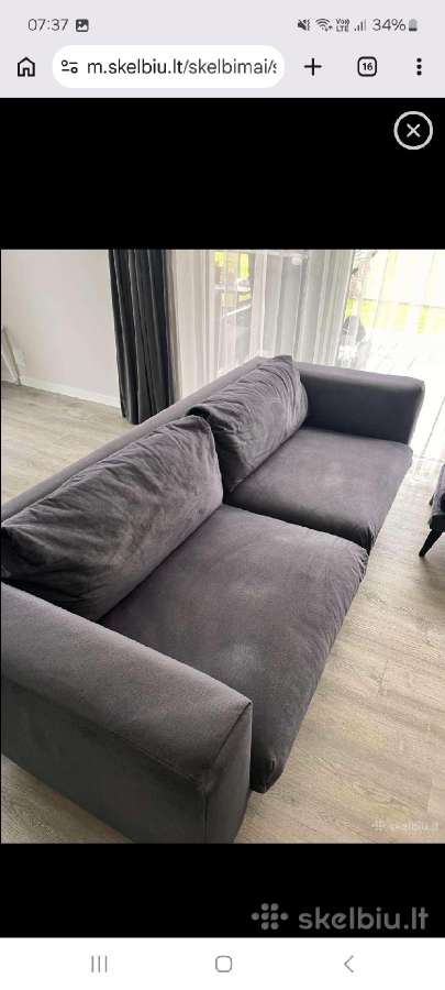 Sofa +pufas - nuotraukos Nr. 2