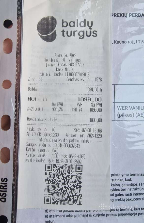 Parduodama sofa-lova „Wer Vanilla“ (Grigiškės) - nuotraukos Nr. 5