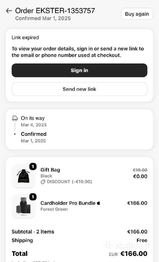 Piniginė Ekster Cardholder Pro - nuotraukos Nr. 9