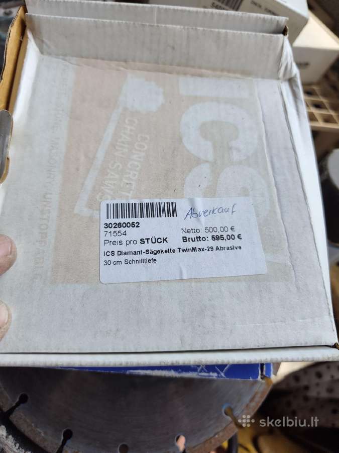 Parduodamos grandinės akmens, betono pjovimui - nuotraukos Nr. 2