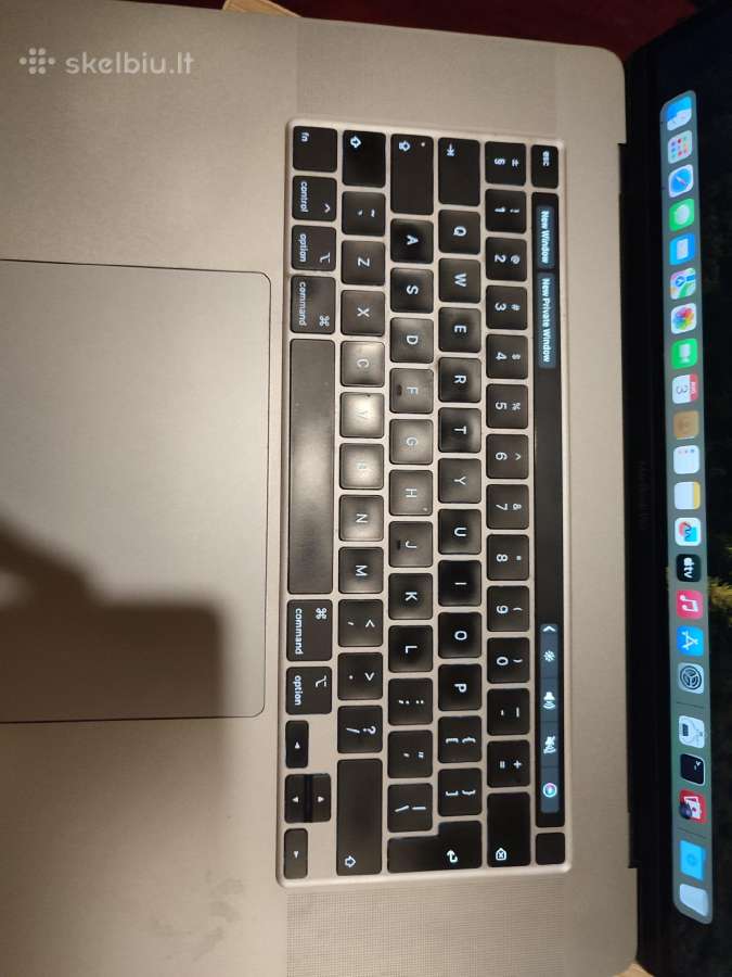 MacBook Pro 16" 2019 i7 32gb RAM 512gb SSD - nuotraukos Nr. 3