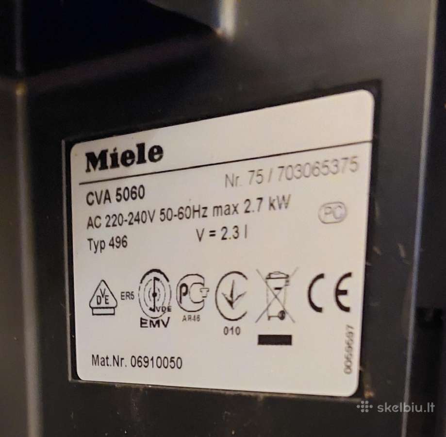 Miele imontuojamas kavos aparatas - nuotraukos Nr. 2