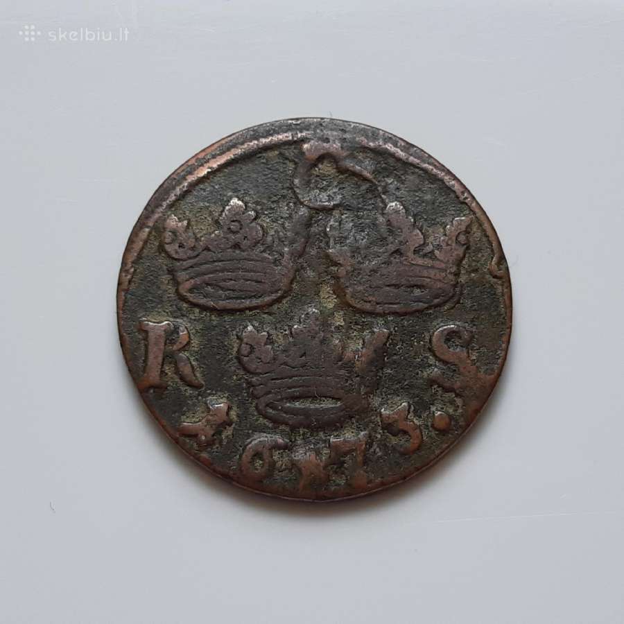 Švedija 1/6 erės 1673 - nuotraukos Nr. 2