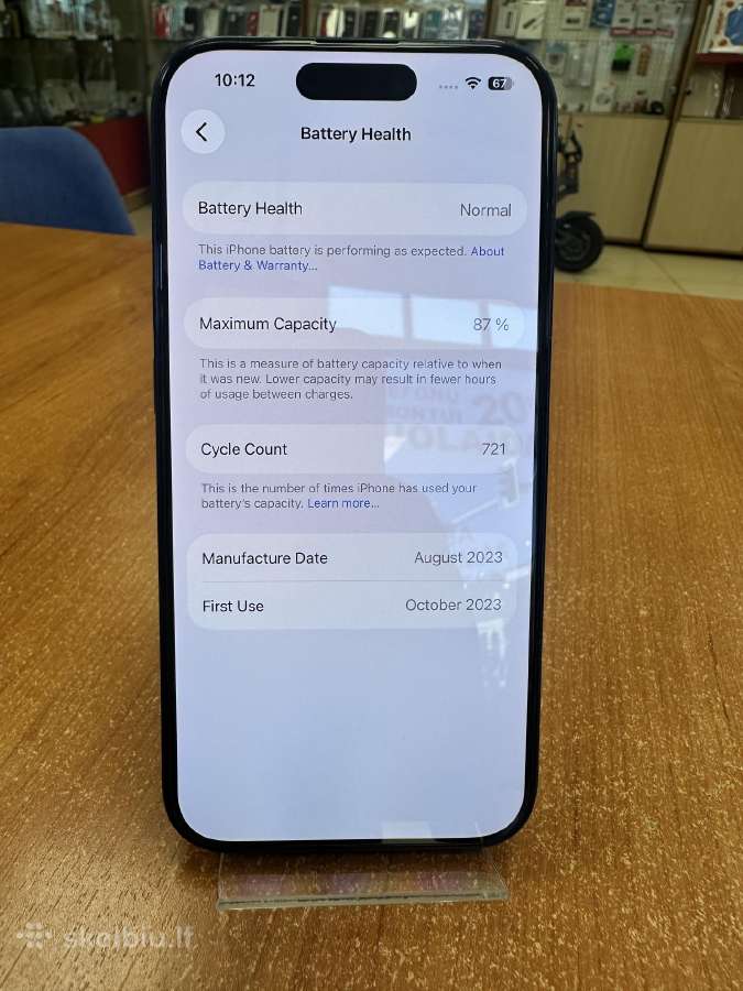Apple iPhone 15 Pro 256 GB (naudotas) - nuotraukos Nr. 2