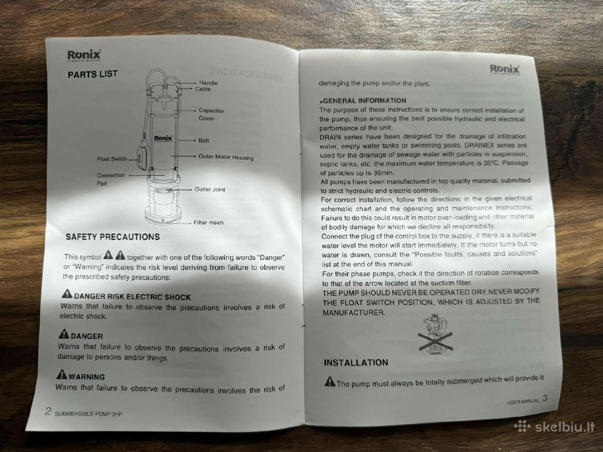 Panardinamasis giluminio gręžinio vandens siurblys - nuotraukos Nr. 13