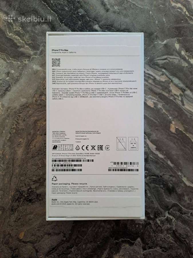 iPhone 17 Pro Max 512 GB - nuotraukos Nr. 2