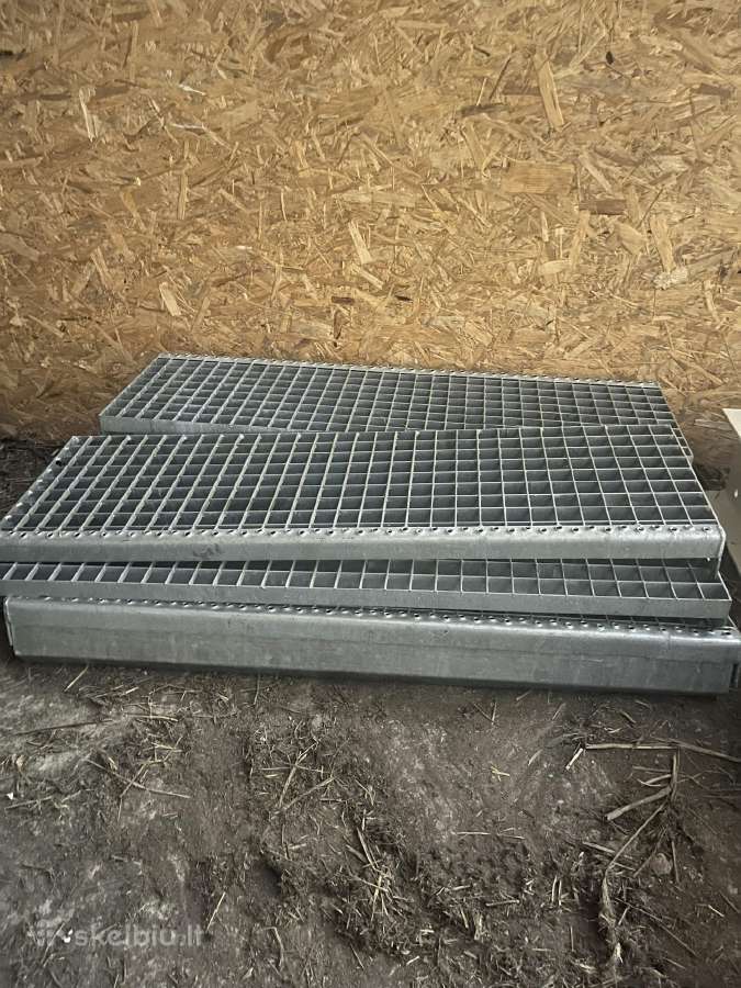 Metalines, cinkuotos pakopos , 6vnt - nuotraukos Nr. 2