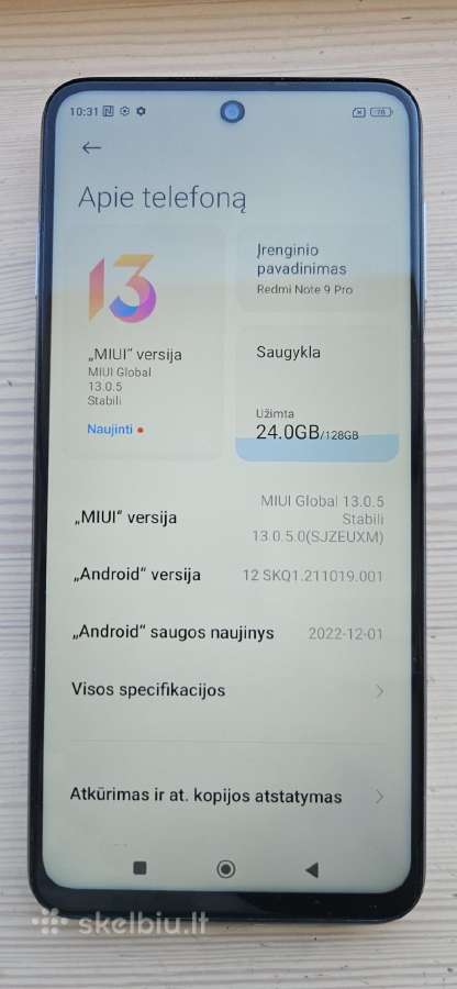 Xiaomi Redmi Note 9 Pro - nuotraukos Nr. 3