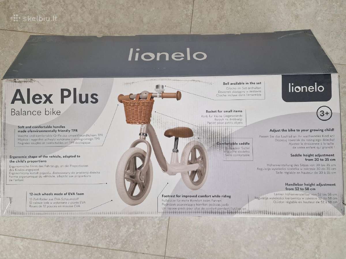 Balansinis dviratis, vaikų Lionelo Alex Plus - nuotraukos Nr. 2