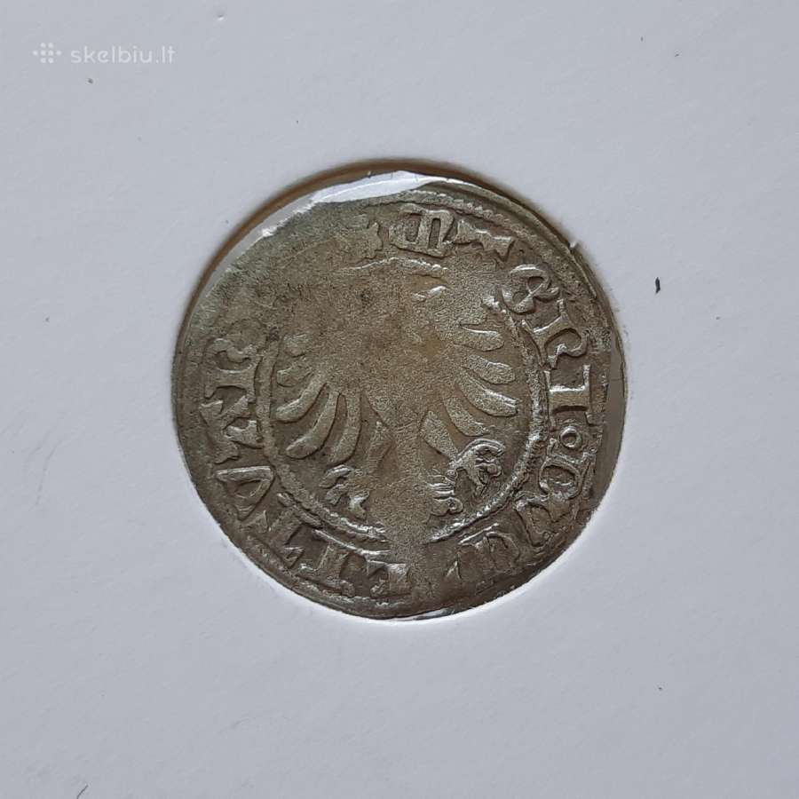 Lietuva (LDK) pusgrašis sidabras 1492 - 1506 - nuotraukos Nr. 2