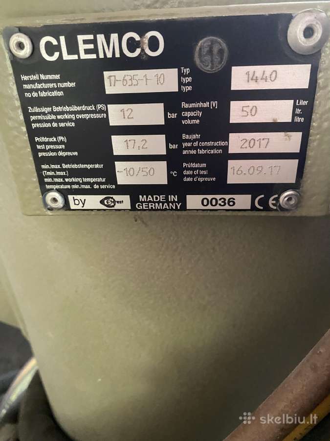 Parduodamas Clemco smėliavimo aparatas 50 l - nuotraukos Nr. 4