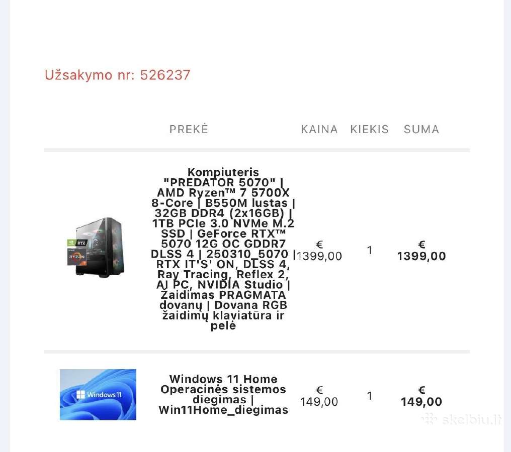 Pc "Predator 5070" - nuotraukos Nr. 5
