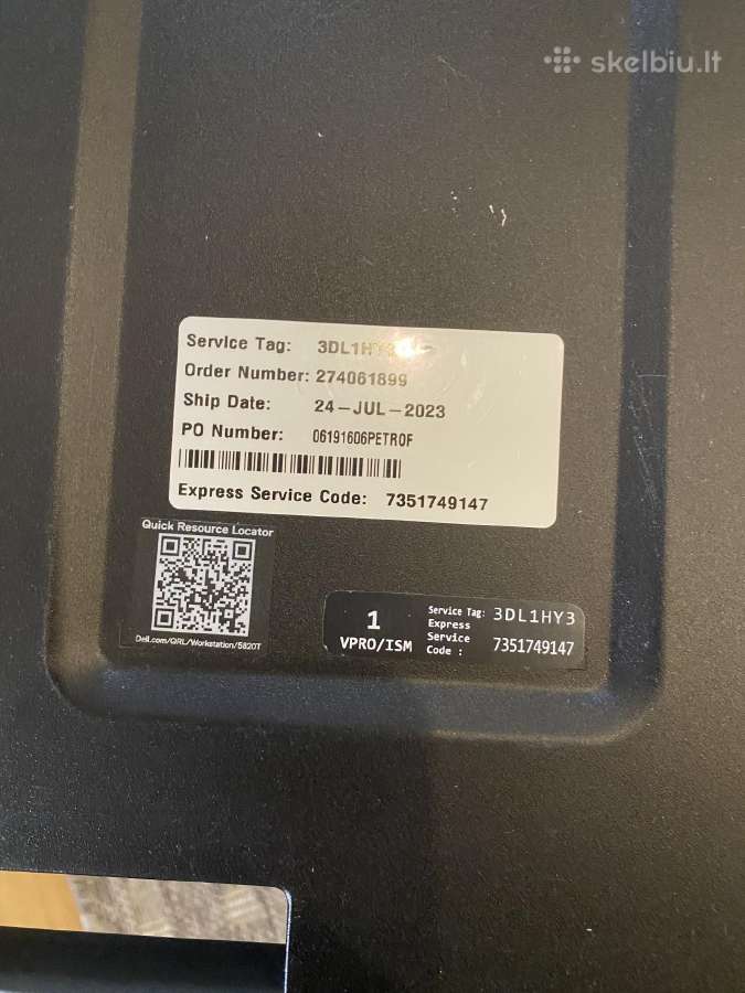 Dell Stacionarus Kompiuteris Dell Precision 5820 - nuotraukos Nr. 6