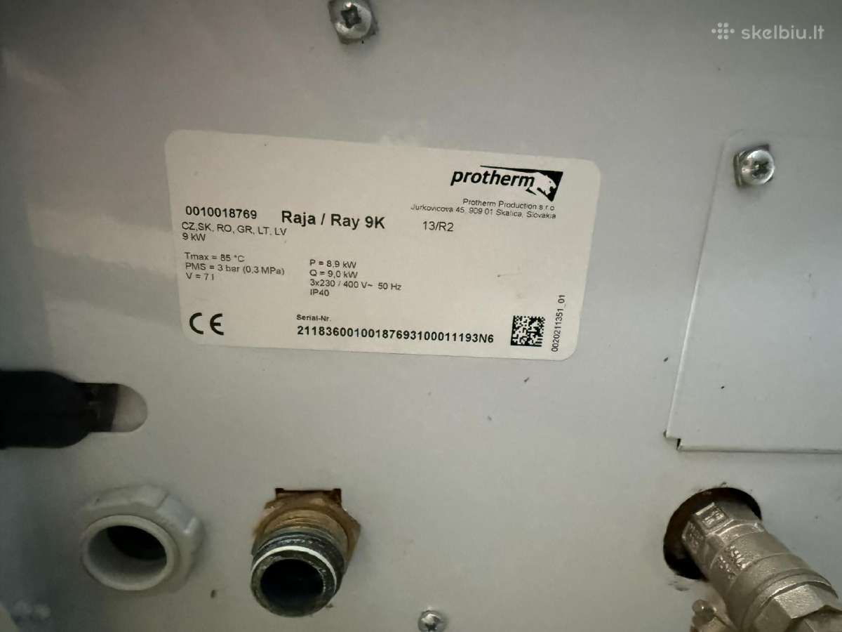 Elektrinis protherm katilas 9k - nuotraukos Nr. 5
