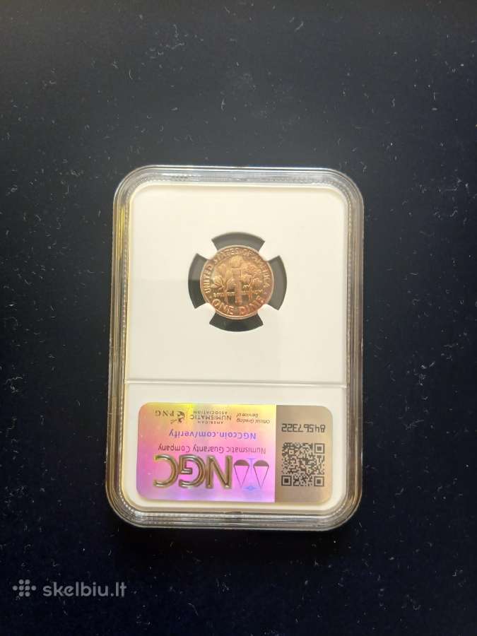 JAV 1961 10 C Proof 67 Cameo - nuotraukos Nr. 2