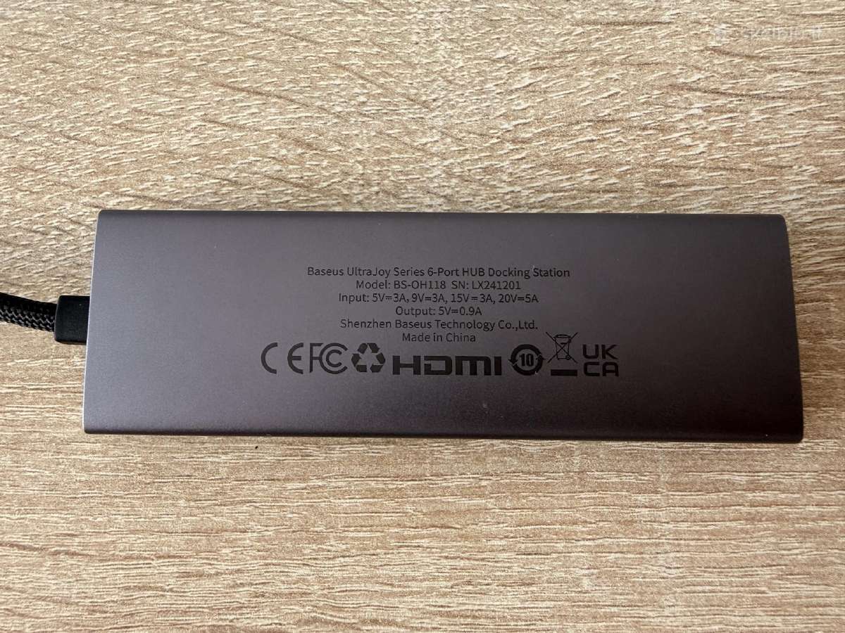 Adapteris Baseus Hdmi +4 usb 3.0 + Usb-c Pd - nuotraukos Nr. 2
