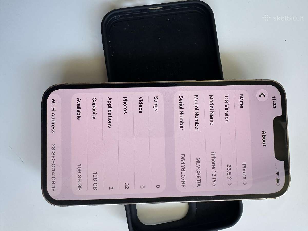 iPhone 13pro 128gb - nuotraukos Nr. 3