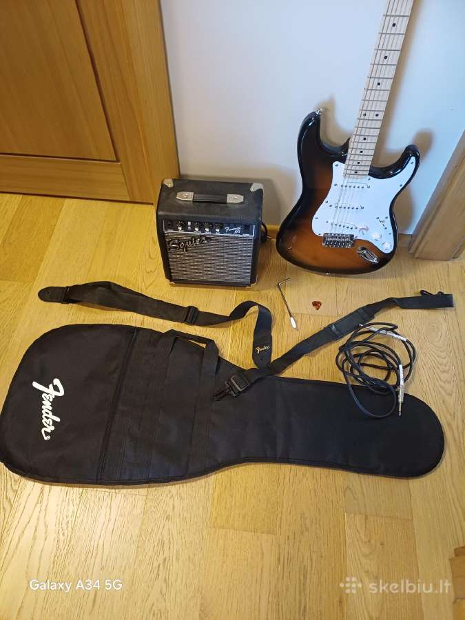 Elektrine Gitara Squier Su kolonėle ir dėklu - nuotraukos Nr. 2