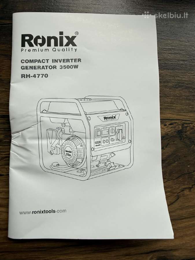 Inverterinis generatorius Ronix 3500 W - nuotraukos Nr. 8