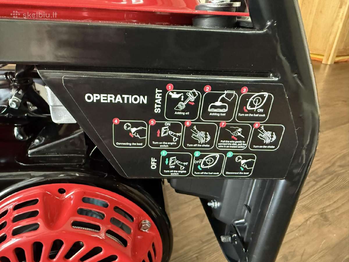Inverterinis generatorius Ronix 3500 W - nuotraukos Nr. 19