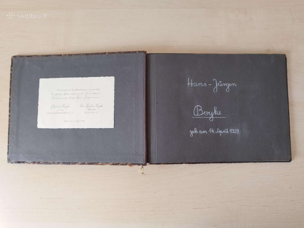 Antikvarinis vokiškas fotoalbumas (apie 1929–40m.) - nuotraukos Nr. 3